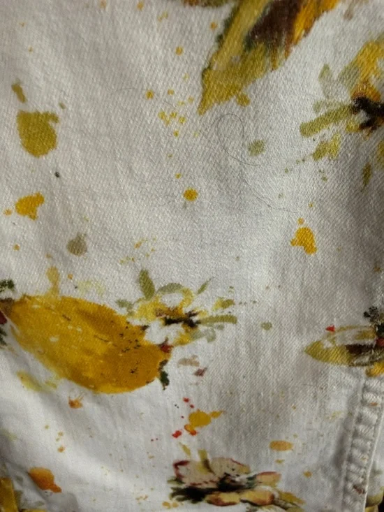 Anthropologie Pilcro Letterpress Floral High Rise Bootcut Jeans Size 27 - Picture 3 of 10